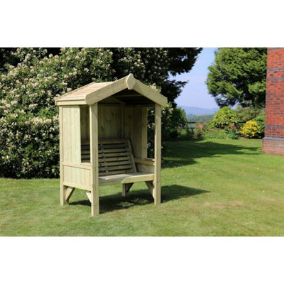 B&Q -  Cottage ArbourSeats 2L90 X W135 X H190 CmMin. Assembly RequiredSet Of Waterproof Cushions Included