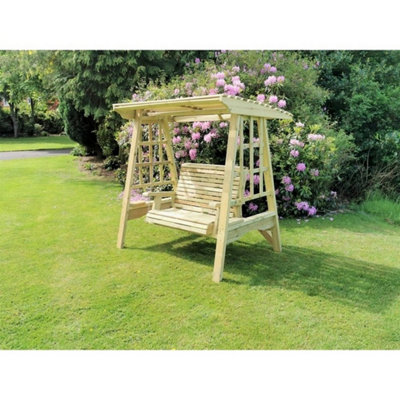 B&Q -  Antoinette Garden Swing SeatSeats TwoL125 X W180 X H185 CmMinimal Assembly RequiredSet Of Waterproof Cushions Included