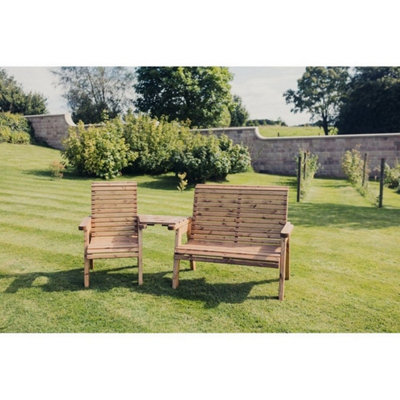 B&Q -  Valley Trio SetTimberL100 X W170 X H95 CmGarden FurnitureFully AssembledSet Of Waterproof Cushions Included