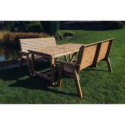 B&Q -  Valley 6 Seat Set 2X3B TableTimberL220 X W180 X H95 CmMinimal Assembly RequiredSet Of Waterproof Cushions Included