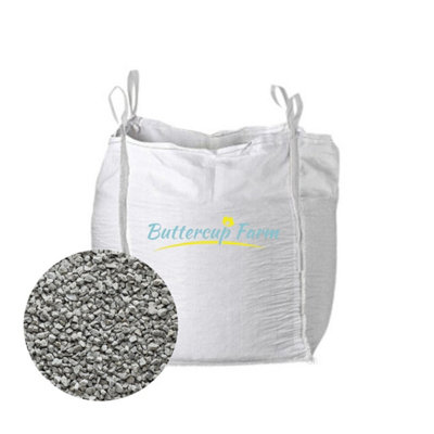 Buttercup Farm 10-20mm Grey Limestone ChippingsPremium Aggregate Bulk Bag850 Kilos from B&Q