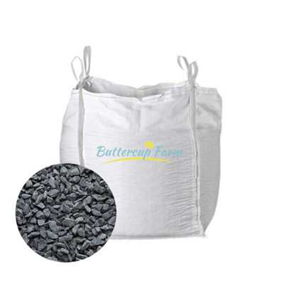 B&Q -  40mm Blue Slate ChippingsPremium Aggregate Bulk Bag850 Kilos