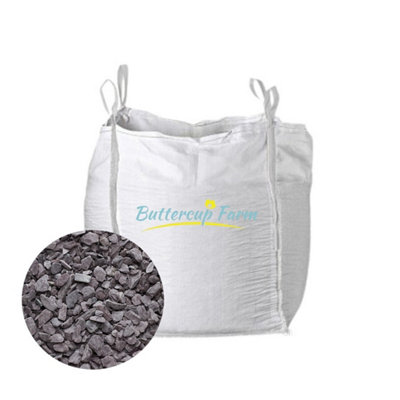 Buttercup Farm 40mm Plum Slate Chippings Premium Aggregate Bulk Bag850 Kilos from B&Q