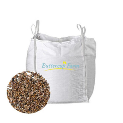 Buttercup Farm 2-6mm Washed Quartzite Grit (Washed)Premium Aggregate Bulk Bag850 Kilos from B&Q