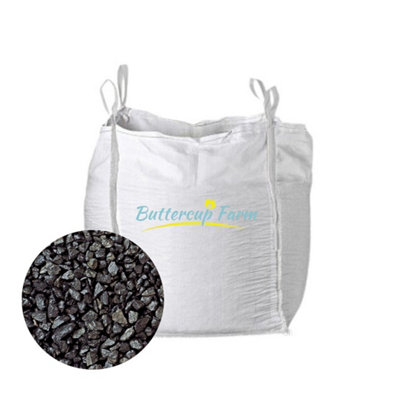 Buttercup Farm Charcoal (Black) Chippings 14mmPremium Aggregate Bulk Bag850 Kilos from B&Q