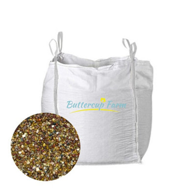 Buttercup Farm Premium Quartzite Pea 10mmPremium Aggregate Bulk Bag850 Kilos from B&Q
