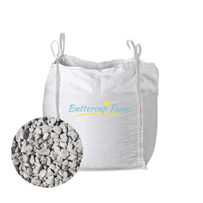 Buttercup Farm 20mm Pearl Grey (Limestone 20mm)Premium Aggregate Bulk Bag850 Kilos from B&Q