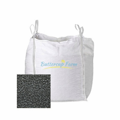 Buttercup Farm Black Stone Basalt Chippings10-20mmPremium Aggregate Bulk Bag850 Kilos from B&Q