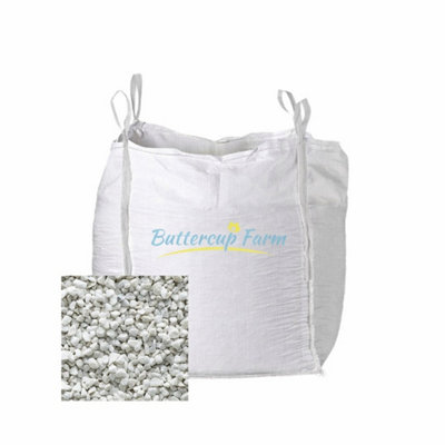 Buttercup Farm White Spar Chippings10-20mmPremium Aggregate Bulk Bag850 Kilos from B&Q