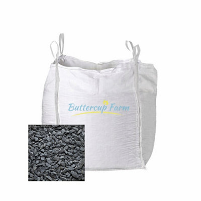 Buttercup Farm Blue Slate Chippings40mmPremium Aggregate Bulk Bag850 Kilos from B&Q