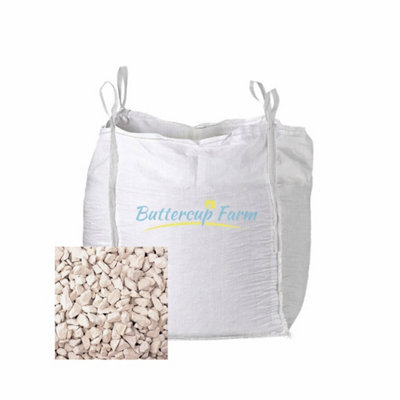 B&Q -  Cotswold Stone Decorative ChippingsPremium Aggregate Bulk Bag850 Kilos