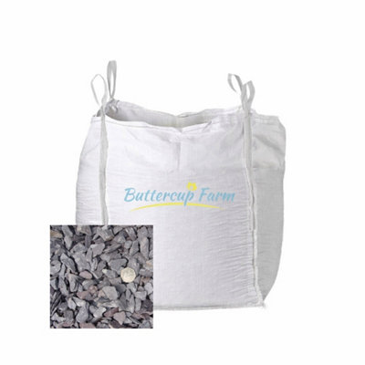 Buttercup Farm 20mm Plum SlateDecorative StonePremium Aggregate Bulk Bag850 Kilos from B&Q