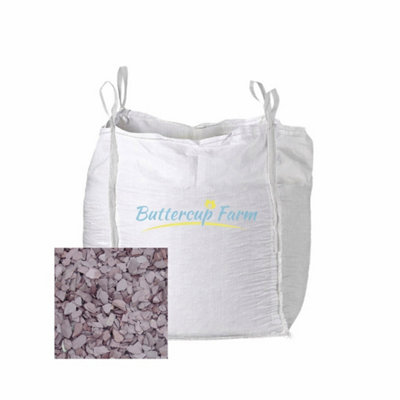 Buttercup Farm 40mm Plum SlateDecorative StonePremium Aggregate Bulk Bag850 Kilos from B&Q