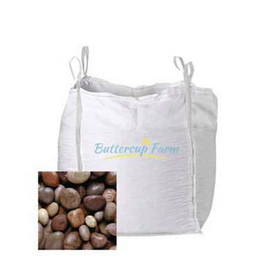 Buttercup Farm Scottish Decorative Cobbles StonePremium Aggregate Bulk Bag850 Kilos from B&Q