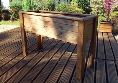 Charles Taylor Multi Pack Of 3Large Wiltshire (Raised) TroughRedwoodL47.5 X W109 X H72Minimal Assembly Required from B&Q