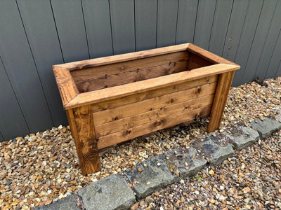 Charles Taylor Multi Pack Of 2Prestbury Raised Rectangular Large TroughTimberL41 X W83 X H42 CmMinimal Assembly Required from B&Q