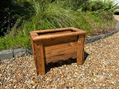 Charles Taylor Multi Pack Of 2Prestbury Raised Rectangular Regular TroughTimberL33 X W57 X H42 CmMinimal Assembly Required from B&Q