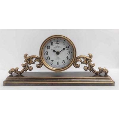 B&Q -  35Cm Table Clock For Living Room/hallway/dining RoomMetalL8 X W35 X H16 Cm