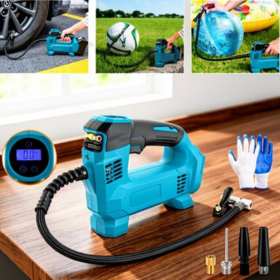 Cordless Tyre Inflator Air Compressor 18V Electric Car Pump