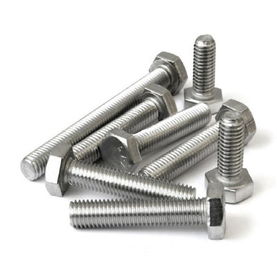 B&Q 5 X Hex Head Set Screw Bolts 5/16 X 1.1/2" Unf Fully Threaded