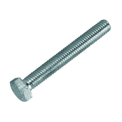 2 X Hex Head Set Screw Bolts M16 X 50mmFully Threaded from B&Q