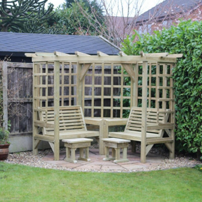 B&Q -  Churnet Valley Clementine Corner Arbour
