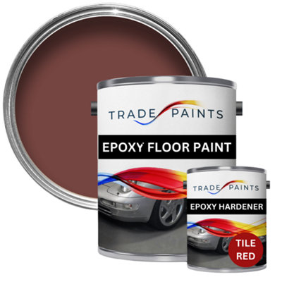 Trade Paints Epoxy Floor Paint For ConcreteStoneTile Red5L from B&Q