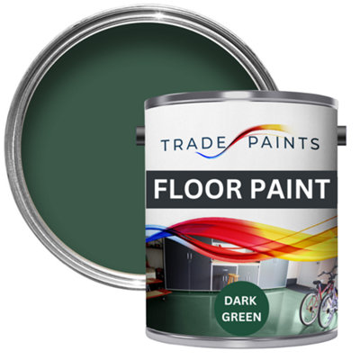 B&Q -  Heavy Duty Floor Paint Green 5L