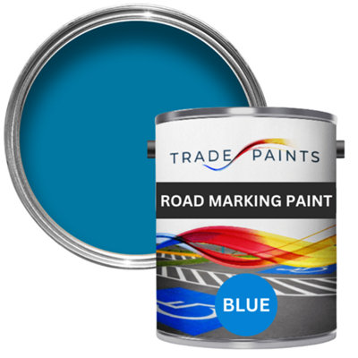 Trade Paints Road Line Marking PaintBlue  5L from B&Q