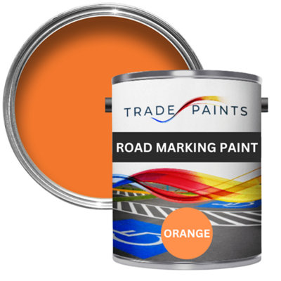 Trade Paints Road Line Marking PaintOrange 5L from B&Q