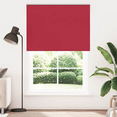 Berkfield Roller Blind Blackout Red 145X230 Cm Fabric Width 141.6 Cm Polyester from B&Q