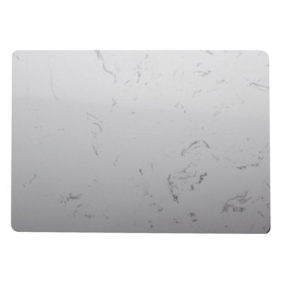 Van Gogh Marble Worktop Saver Food Chopping Board Placemat 35X25cm 4Pc Set White