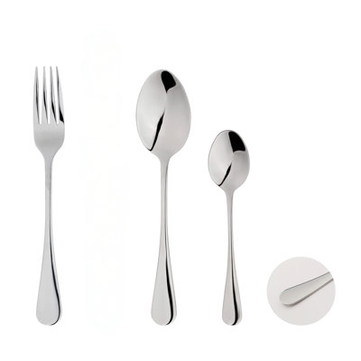 B&Q -  Fork Spoon Set Stainless Steel Flatware 24Pc Set  Free Gift