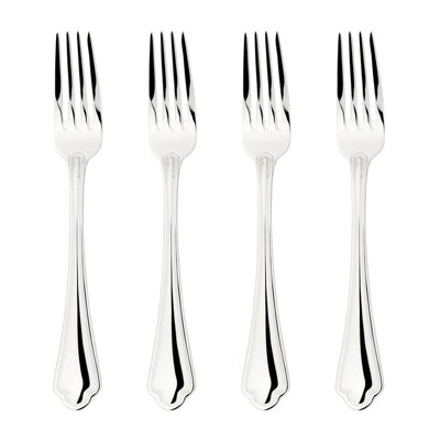 Rackhams Silver Cutlery 18/8 Stainless Steel Dinner Fork 4Pc Set Alhambra - Stainless Steel - Dinner Fork - Image 5