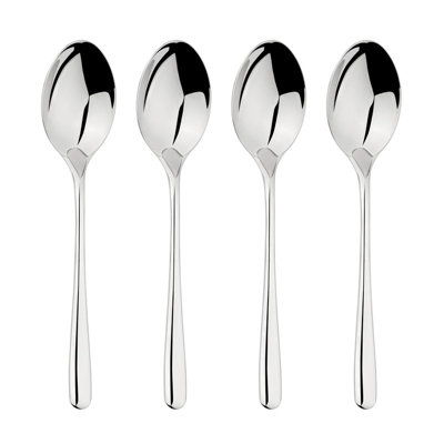 Glim & Glam Cutlery 18/8 Stainless Steel Spoon 4Pc Set Sphere - Silver - Image 5