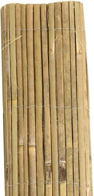 Aamen Garden Natural Bamboo Garden Fence CoveringOutdoor Privacy Slat Screening 1M X 3M from B&Q