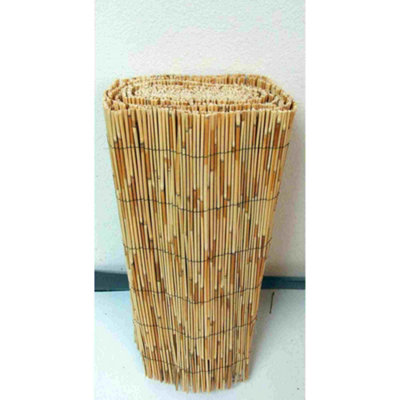Natural Reed Fence Screening 1.5M X 4M Wooden Fencing For Sun Wind Protection Privacy Outdoor Garden Patio Balcony Backyard from B&Q