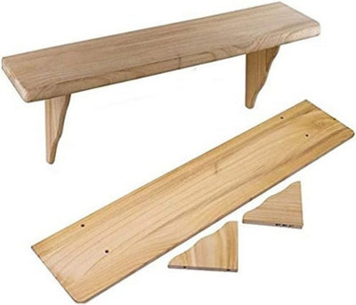 Aamen Natural Wooden Shelf Storage Unit from B&Q