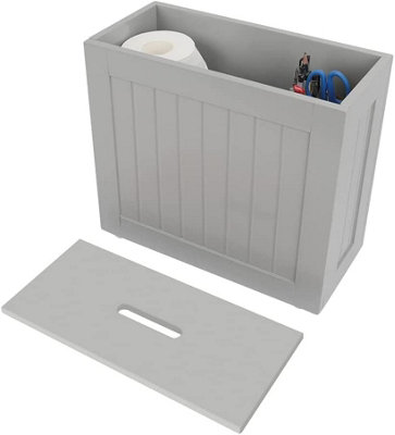Aamen Grey Bathroom Wooden Shaker Bathroom Box from B&Q