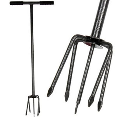 Aamen Long Handled Garden Claw Cultivator Grip Handles Weeding Tool from B&Q