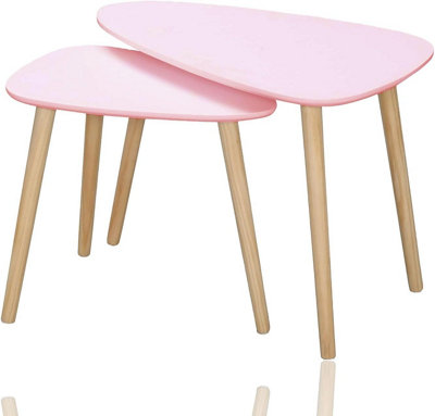 AAMEN Set Of 2 Coffee End Tables, Nesting Tables, Sofa & Tea Tables, Tables For Home