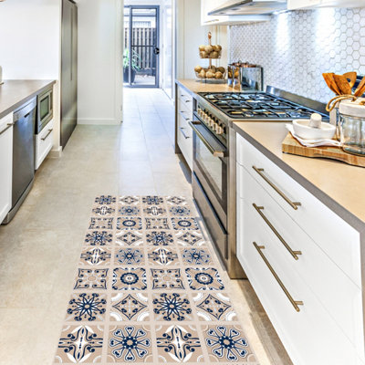 Artsy Doormats Skiathos Vinyl Floor Mat 72X100Cm from B&Q
