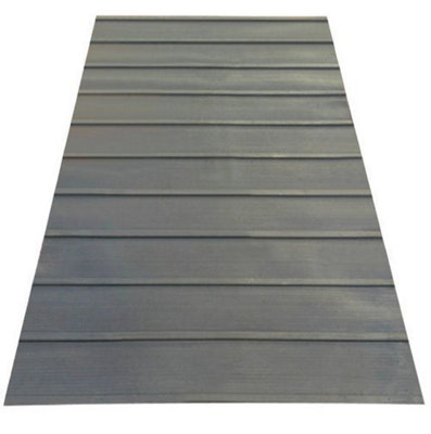  - Heavy Duty Rubber Horse Box & Trailer Ramp Mat 2.4M X 2.4M (7Ft 8In X 7Ft 8In) Non-Slip Stable Mat