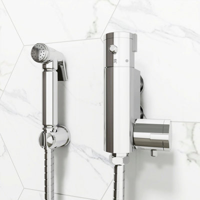 Sky Bathroom Thermostatic Mixer Bidets Toilet Valve Hand Held Douche Kit Muslim Spray Shower from B&Q