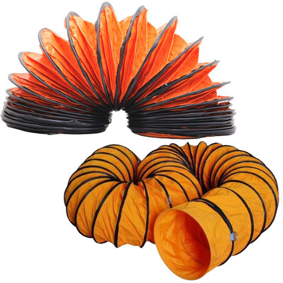 B&Q -  Pvc Ducting Flexible 18 Inches/ 450mm For Portable Fan Air Transfer Hose 5 Meters Long Heavy DutyFire Retardant
