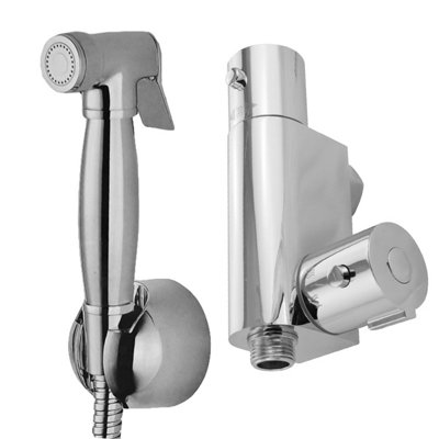 B&Q -  Douche With 1.2M Stainless Steel Hose & Mini Thermostatic Valve Chrome
