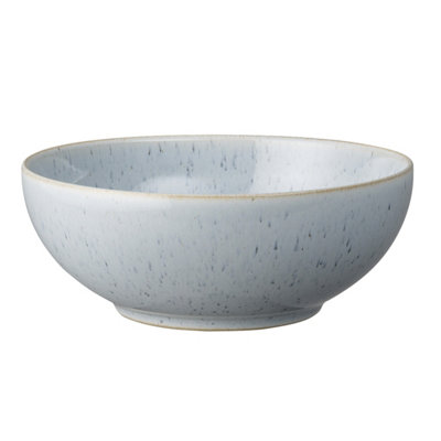 Breakfast Bowl: 1 X 17Cm Denby Studio Blue Pebble Cereal BowlStoneware from B&Q