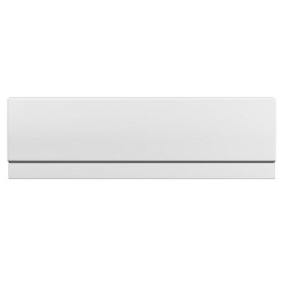 B&Q -  Zelora Bathroom Modern White Acrylic Standard Front Bath Panel1700mm X 510mm