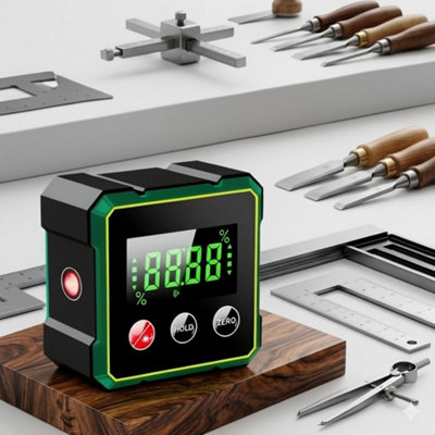 Magnetic Angle Finder Digital Level Inclinometer Lcd Display Laser Magnetic Base from B&Q