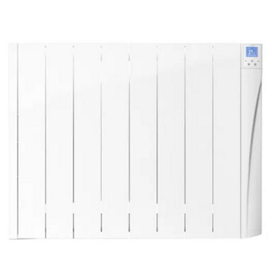 747mm (W) x 575mm (H) - White Touch Electric Oil Filled Radiator (Alicante) - 880 Watts - Depth 98mm - Heats Up To 9m²